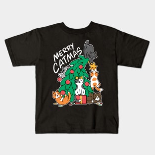 Merry Catmas Kids T-Shirt